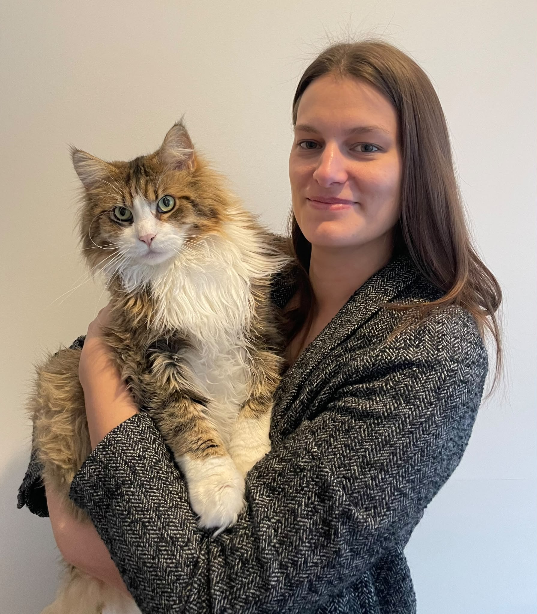 Dr. Agata Rybicka holding a cat